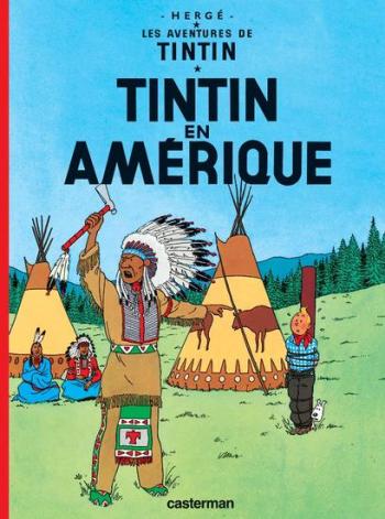 Couverture de l'album Les Aventures de Tintin (Petit format) - 3. Tintin en Amérique