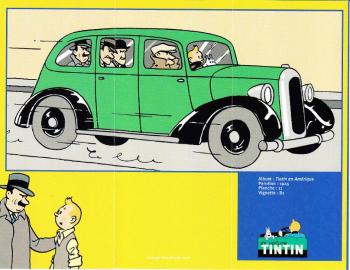 Couverture de l'album Tintin (En voiture) - 58. La voiture des gangsters de Tintin en Amérique