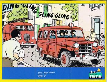 Couverture de l'album Tintin (En voiture) - 57. La jeep des pompiers de l'Affaire Tournesol