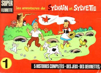 Couverture de l'album Sylvain et Sylvette (Albums Fleurette) - INT. 5 Histoires complètes-Des jeux-Des devinettes