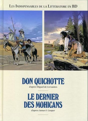 Couverture de l'album Les indispensables de la littérature en BD (France Loisirs) - 12. Don Quichotte - Le dernier des Mohicans