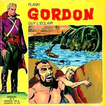 Couverture de l'album Flash Gordon (Remparts) - 6. Le Monstre aux cinq têtes - Au pays des robots