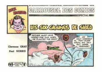Couverture de l'album Carrousel des comics - 3. Brick Bradford - Les Six Graines de Sibed