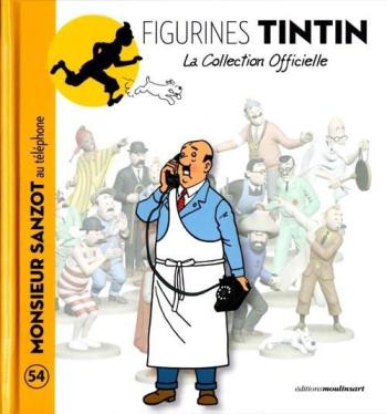 Couverture de l'album Figurines Tintin - La Collection officielle - 54. Monsieur Sanzot au téléphone