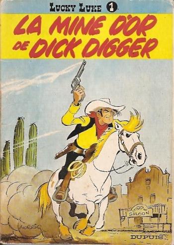 Couverture de l'album Lucky Luke (Dupuis) - 1. La Mine d'or de Dick Digger