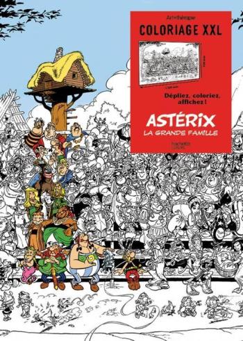 Couverture de l'album Astérix (Divers) - HS. Astérix la grande famille - Coloriage XXL