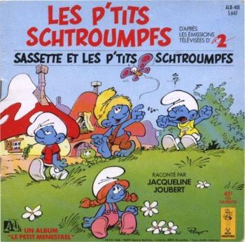 Couverture de l'album Les Schtroumpfs (Livre-disque ) - 7. Sassette et les p'tits Schtroumpfs