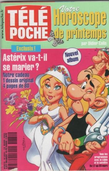 Couverture de l'album Astérix (Divers) - HS. Télé Poche - Astérix va-t-il se marier?