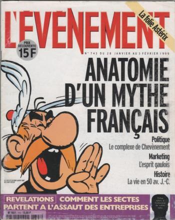 Couverture de l'album Astérix (Divers) - HS. L'EVENEMENT special ASTERIX N° 743 : Anatomie d'un mythe français