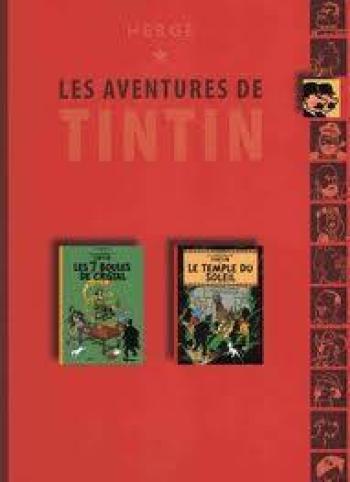 Couverture de l'album Tintin (France Loisirs - album double) - 10. les 7 boules de cristal - Le temple du soleil