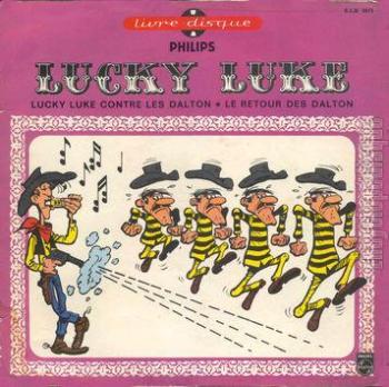 Couverture de l'album Lucky Luke (Livre-disque) - HS. Lucky Luke contre les Dalton - Le Retour des Dalton - 33 tours / 25cm
