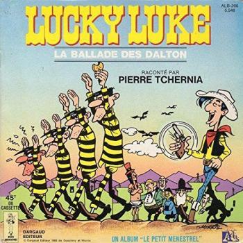 Couverture de l'album Lucky Luke (Livre-disque) - HS. La Ballade des Dalton - 45 T