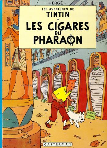 Couverture de l'album Les Aventures de Tintin - 4. Les cigares du Pharaon
