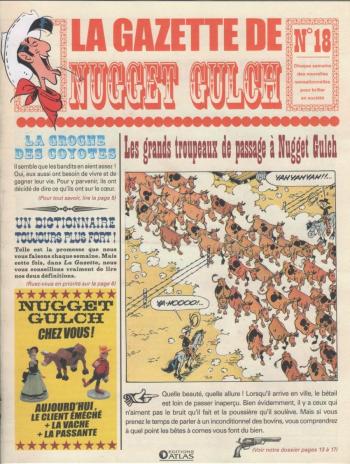 Couverture de l'album Lucky Luke (La Gazette de Nugget Gulch) - 18. Les grans troupeaux de passage à Nugget Gulch