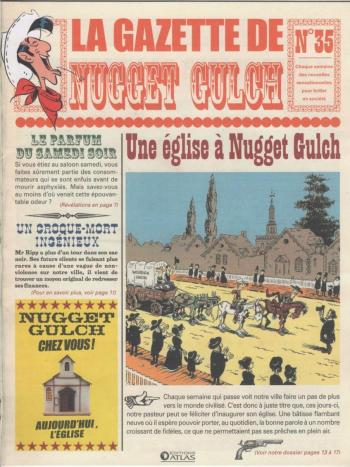 Couverture de l'album Lucky Luke (La Gazette de Nugget Gulch) - 35. Une église à Nugget Gulch