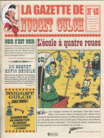 Couverture de l'album Lucky Luke (La Gazette de Nugget Gulch) - 46. L'École à quatre roues