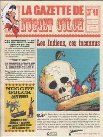 Couverture de l'album Lucky Luke (La Gazette de Nugget Gulch) - 49. Les Indiens, ces inconnus
