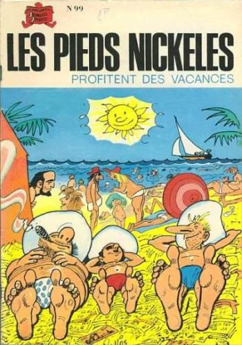 Couverture de l'album Les Pieds Nickelés (3e série - 1946-1988) - 99. Les Pieds Nickelés profitent des vacances