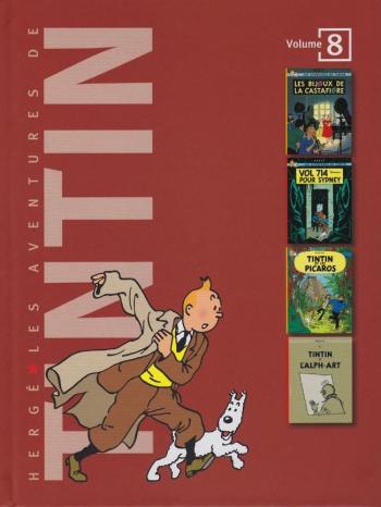 Couverture de l'album Les Aventures de Tintin (Mini-intégrales en coffret) - 8. Volume 8