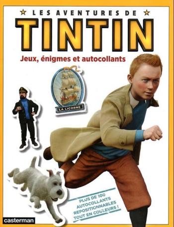 Couverture de l'album Les Aventures de Tintin (Album-film) - HS. Tintin - jeux, énigmes et autocollants