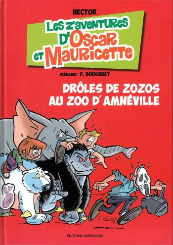 Couverture de l'album Les Aventures d'Oscar et Mauricette - 15. Drôles de zozos au zoo d'Amnéville