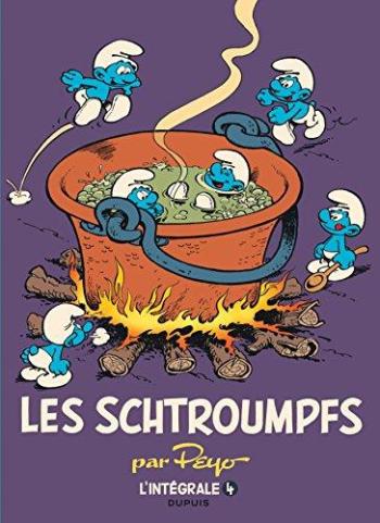 Couverture de l'album Les Schtroumpfs (Intégrale) - 4. L'Intégrale 4 - 1975-1988