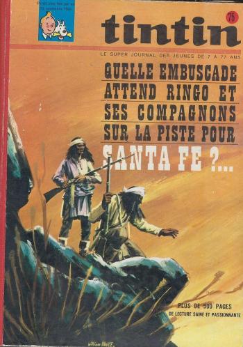 Couverture de l'album Recueil - Le journal de Tintin (Edition BE) - 75. Recueil 75