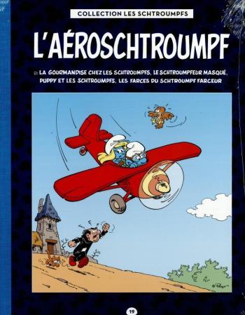Couverture de l'album Les Schtroumpfs (Collection Hachette) - 19. L'aéroschtroumpf