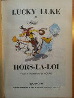 Extrait 1 de l'album Lucky Luke (Dupuis) - 6. Hors la loi