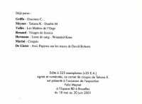 Extrait 3 de l'album Tatiana K. - HS. Carnet de croquis