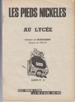 Extrait 1 de l'album Les Pieds Nickelés (3e série - 1946-1988) - 18. Les Pieds au lycée