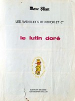 Extrait 1 de l'album Les Aventures de Néron et Cie - 12. Le Lutin Doré