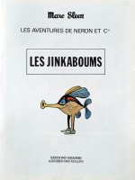 Extrait 1 de l'album Les Aventures de Néron et Cie - 50. Les Jinkaboums